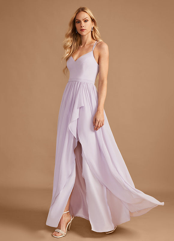 Robe Cérémonie Fluide Marine Élégante