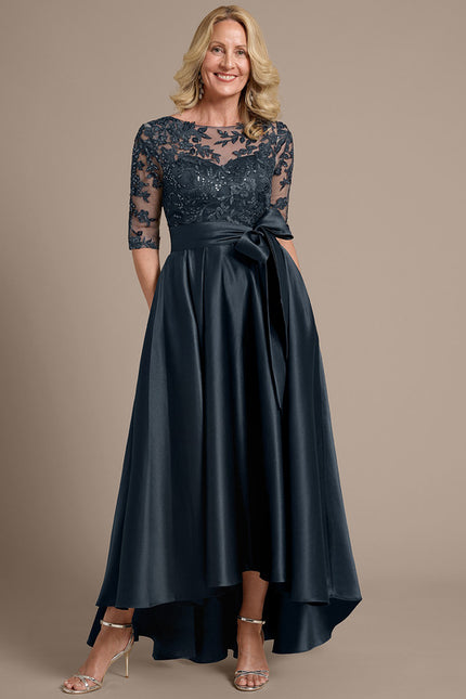 Robe Cérémonie Satin Brodée - gallery 3