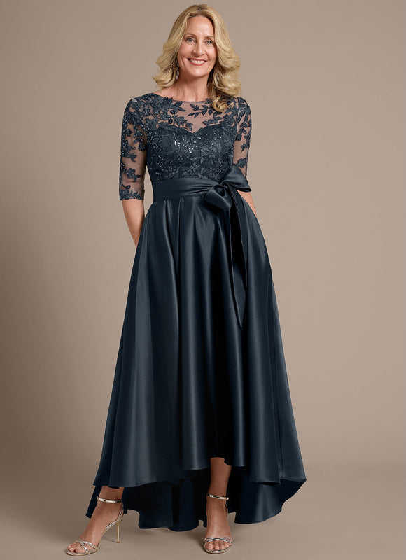 Robe Cérémonie Satin Brodée - gallery 3
