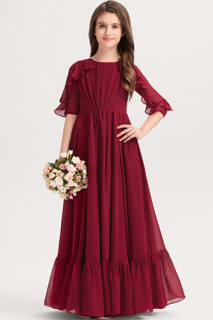 Robe Cérémonie Volants Bordeaux - gallery 3