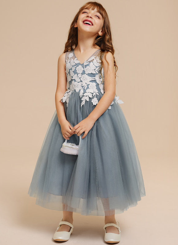 Robe Cérémonie Tulle Bleu Pâle - gallery 3