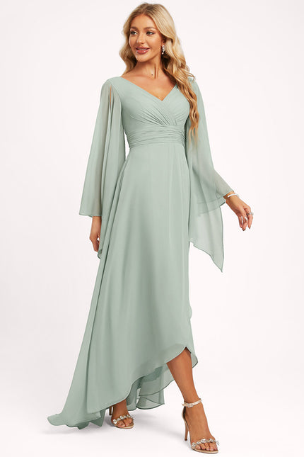 Robe Cérémonie Fluide Marine Élégante - gallery 4