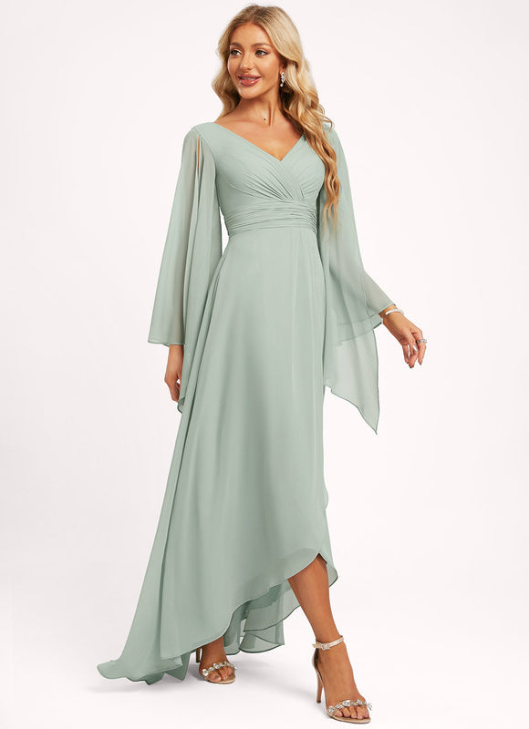 Robe Cérémonie Fluide Marine Élégante - gallery 4