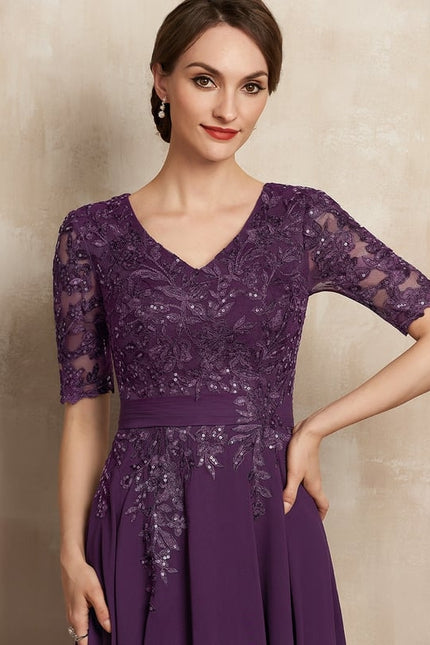 Robe Cérémonie Élegante Violet - gallery 3