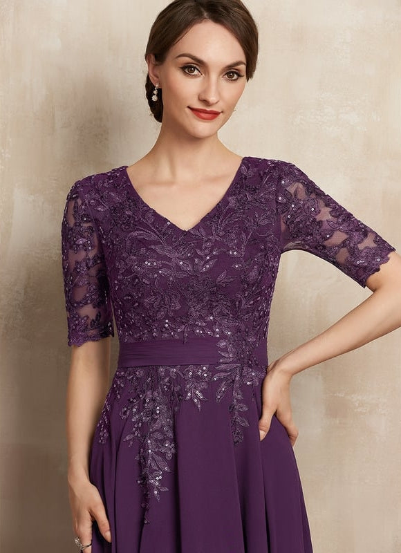 Robe Cérémonie Élegante Violet - gallery 3