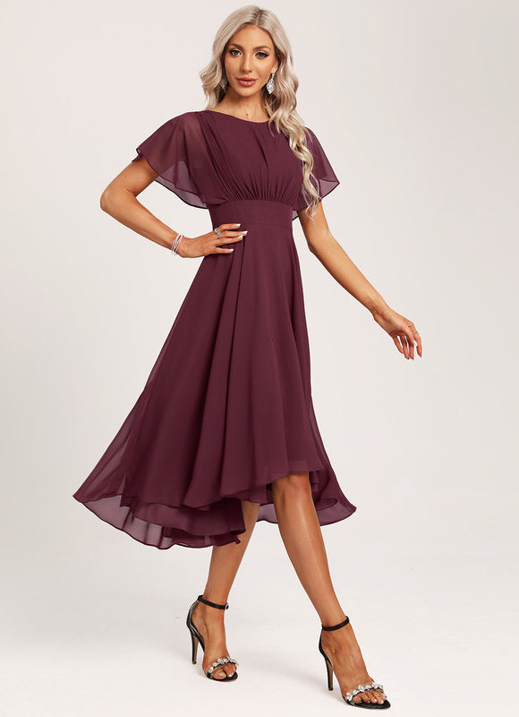 Robe Cérémonie Col Rond Volantée - gallery 5