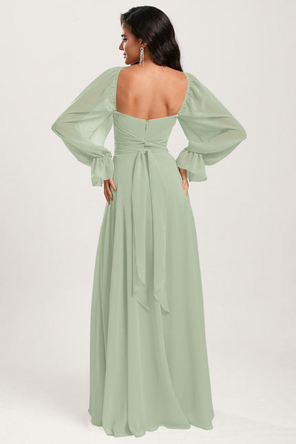Robe Cérémonie Fluide Verte - gallery 5
