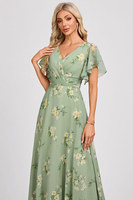 Robe Cérémonie Longue Volants Rose - gallery 4