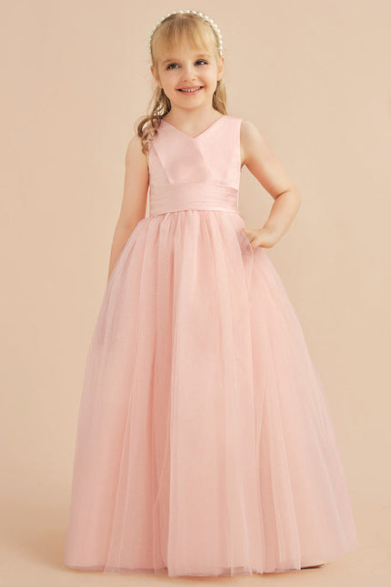 Robe Cérémonie Enfant Rose Douce - gallery 6