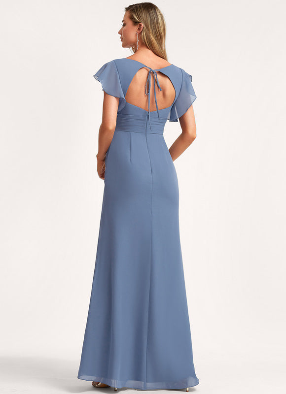 Robe Cérémonie Longue Volants Rose - gallery 5