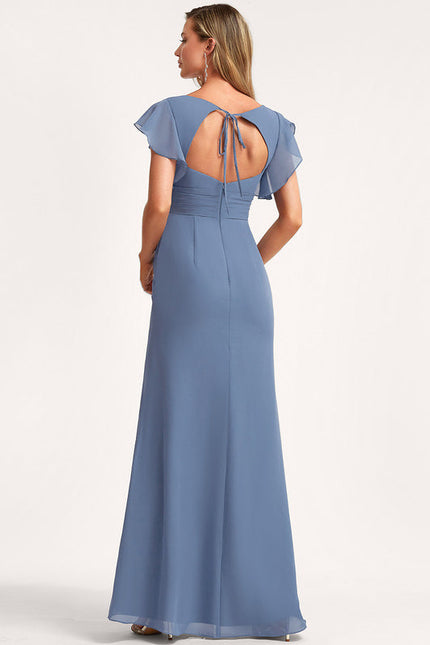 Robe Cérémonie Longue Volants Rose - gallery 5