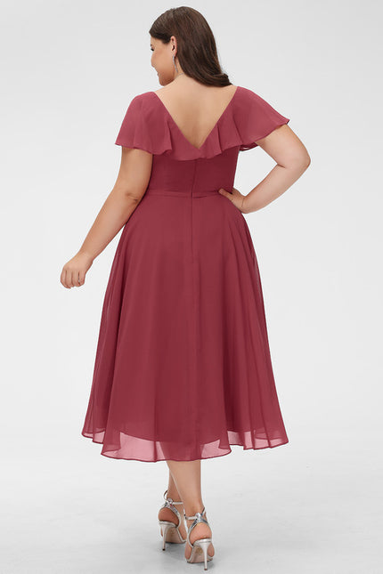 Robe Cérémonie Fluide Marine Élégante - gallery 8
