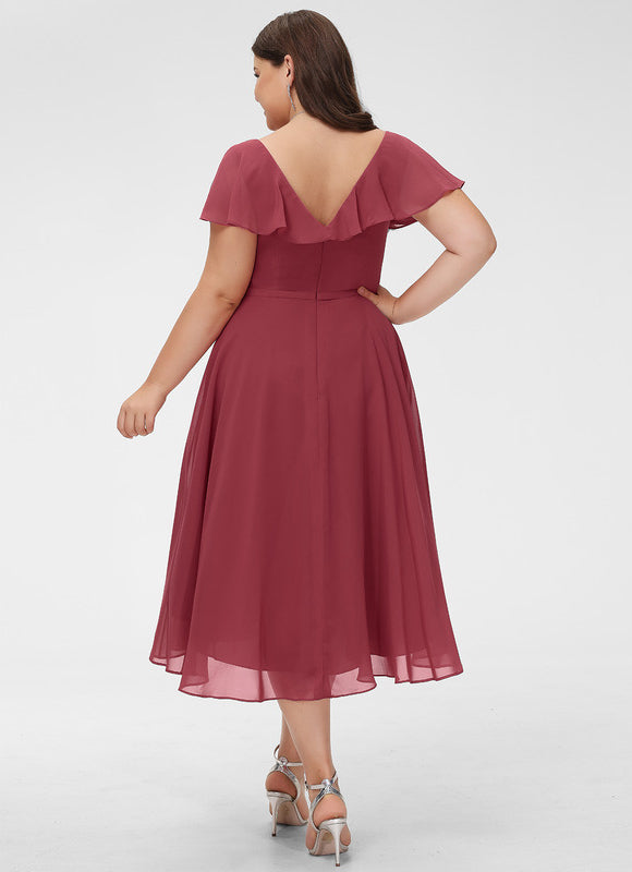 Robe Cérémonie Fluide Marine Élégante - gallery 8