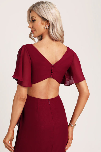 Robe Cérémonie Longue Volants Rose - gallery 3