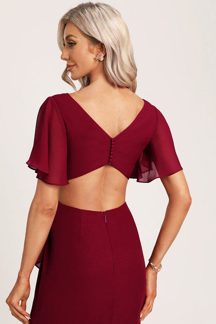 Robe Cérémonie Longue Volants Rose - gallery 3