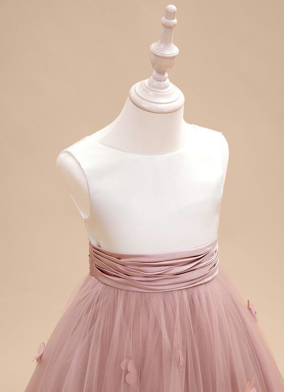 Robe Cérémonie Fleurie Poudrée - gallery 4