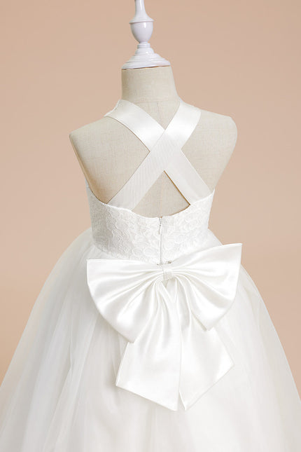 Robe Cérémonie Nœud Tulle Éclat - gallery 1