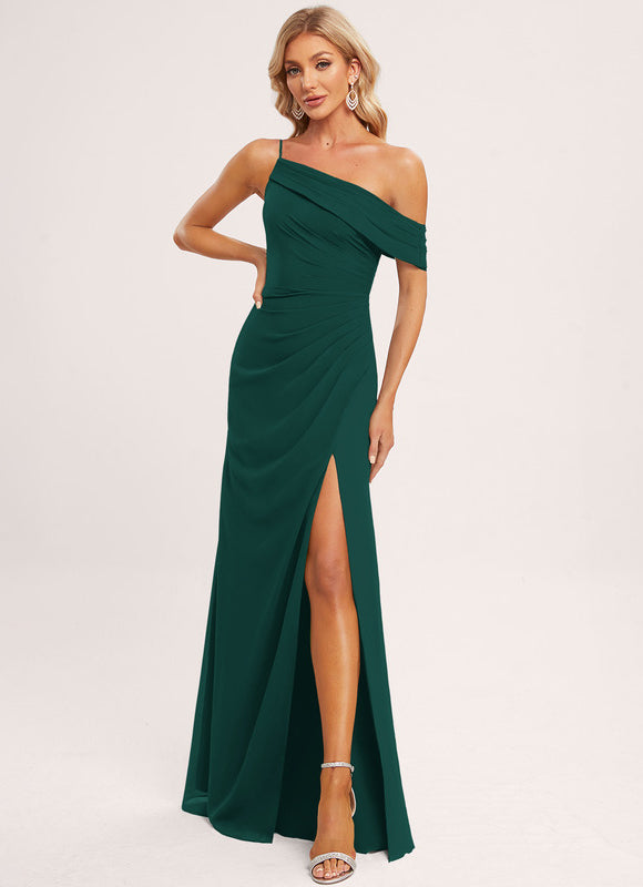 Robe Cérémonie Asymétrique Fluide