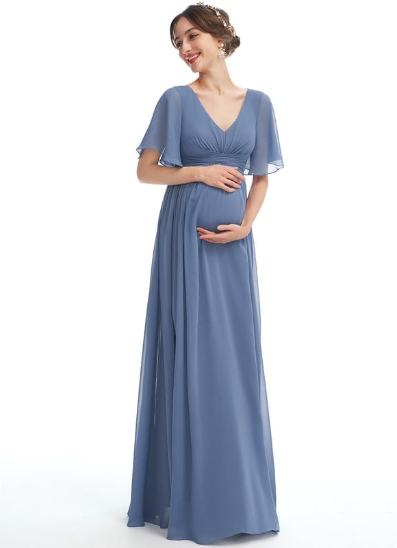 Robe Cérémonie Fluide Maternité - gallery 2