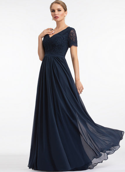Robe Cérémonie Longue Rose Élégante