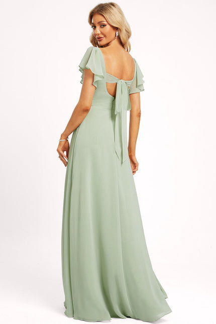 Robe Cérémonie Longue Volants Rose - gallery 4