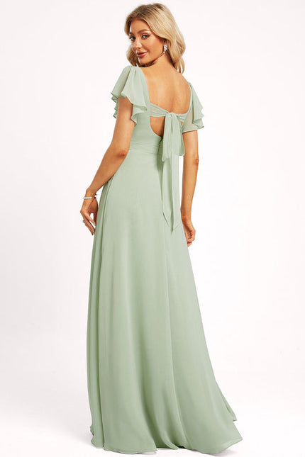 Robe Cérémonie Longue Volants Rose - gallery 4