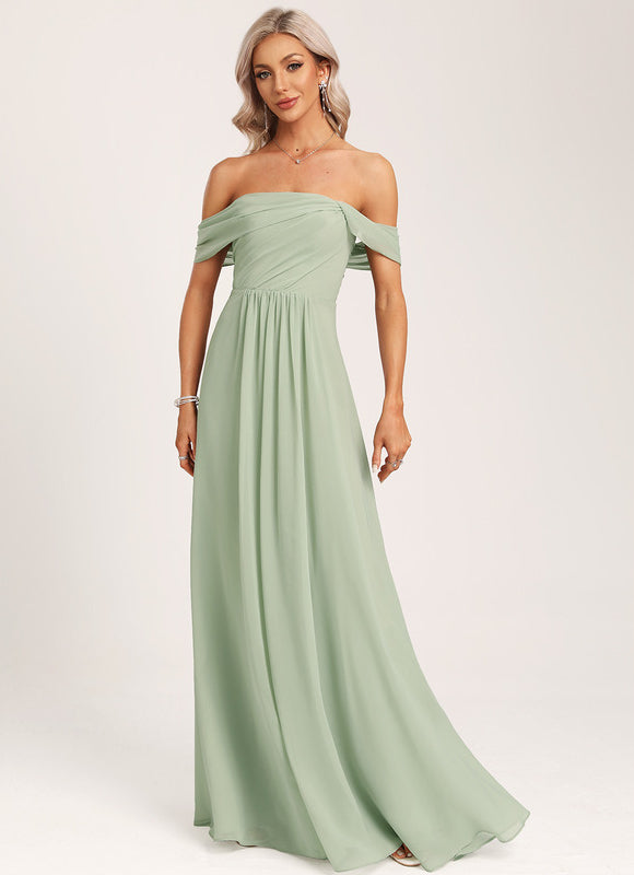 Robe Cérémonie Élégante À Décolleté - gallery 2