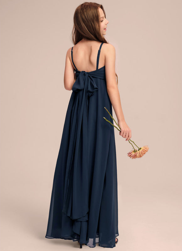 Robe Cérémonie Demoiselle Dhonneur Beige - gallery 4