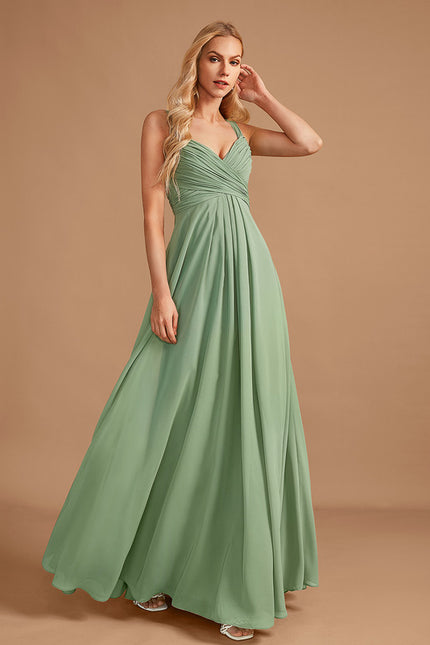 Robe Cérémonie Longue Volants Rose - gallery 2