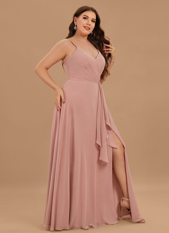 Robe Cérémonie Longue Volants Rose - gallery 4