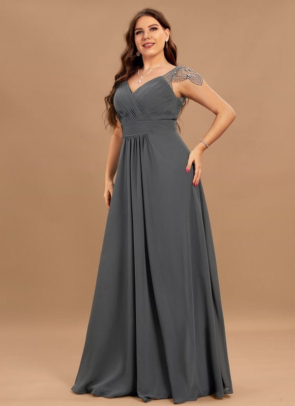 Robe Cérémonie Mousseline Charbon - gallery 5