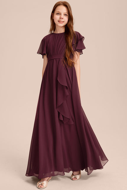 Robe Cérémonie Volants Bordeaux - gallery 5