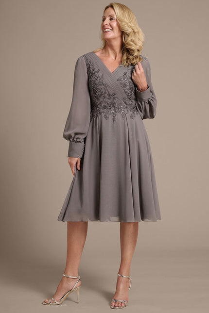 Robe Trapeze Ceremonie Grande Taille - gallery 3