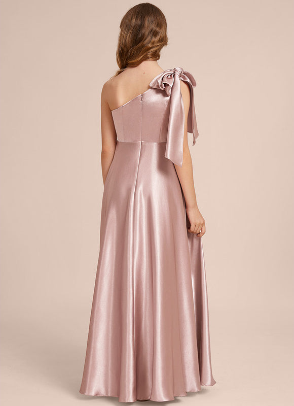 Robe Cérémonie Satin Rose Chic - gallery 3