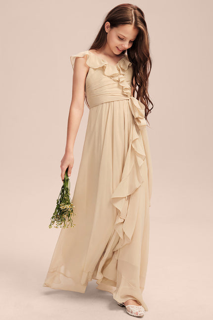 Robe Cérémonie Mousseline Évasée - gallery 3