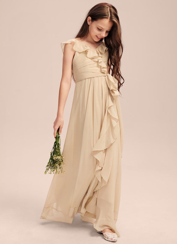 Robe Cérémonie Mousseline Évasée - gallery 3