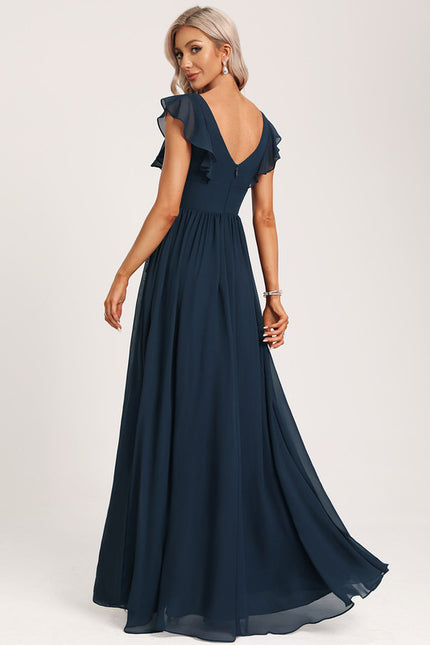 Robe Cérémonie Longue Volants Rose - gallery 5