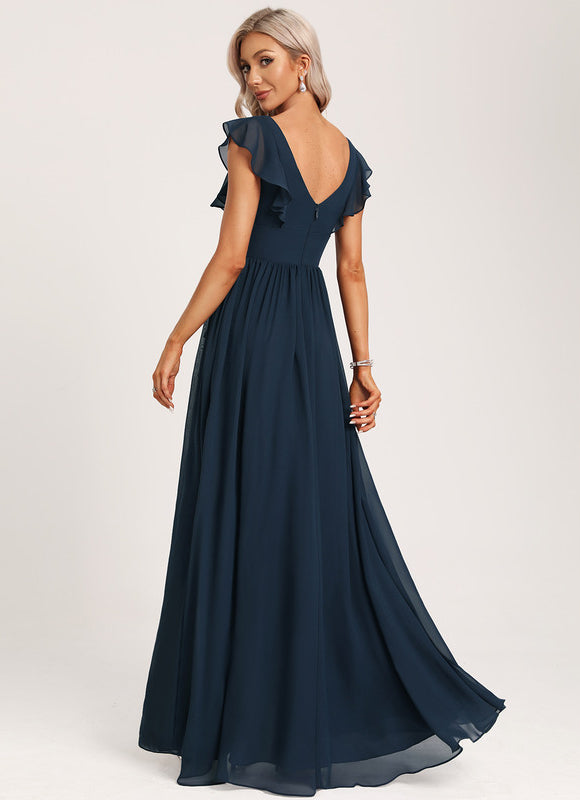 Robe Cérémonie Longue Volants Rose - gallery 5