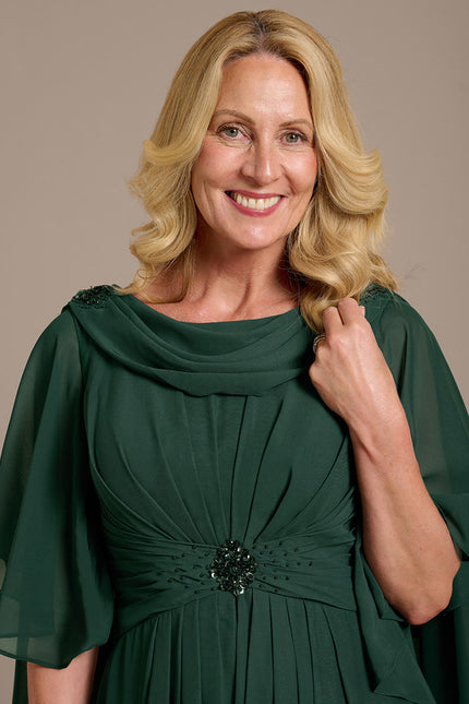 Robe Cérémonie Mousseline Émeraude - gallery 1