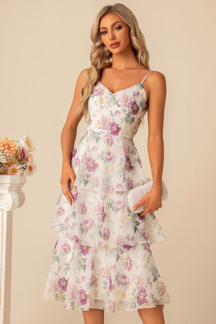 Robe Cérémonie Fleurie Fluide