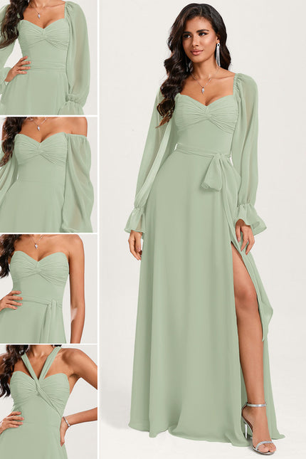 Robe Cérémonie Fluide Verte