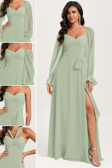 Robe Cérémonie Fluide Verte