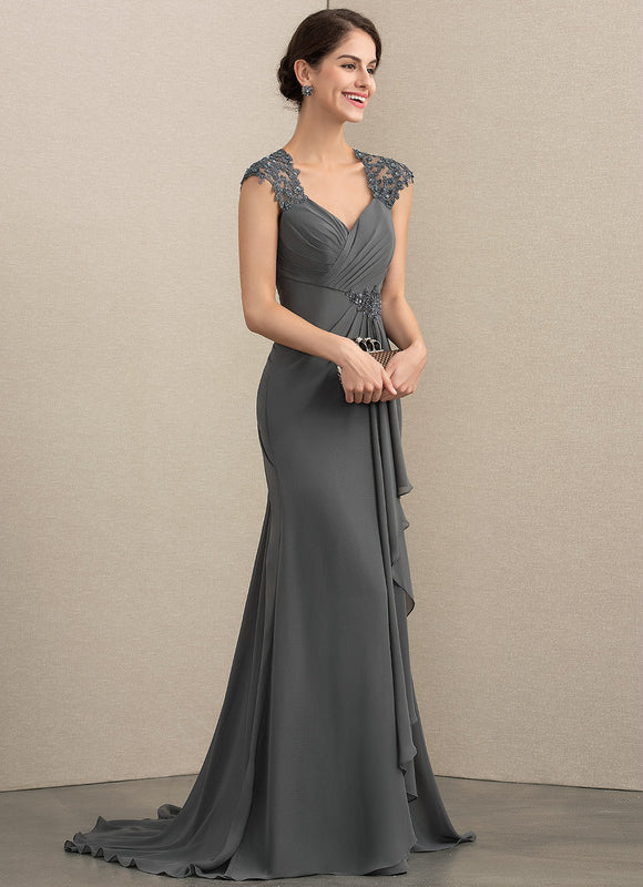 Robe Cérémonie Élégance Grise Satinée - gallery 2