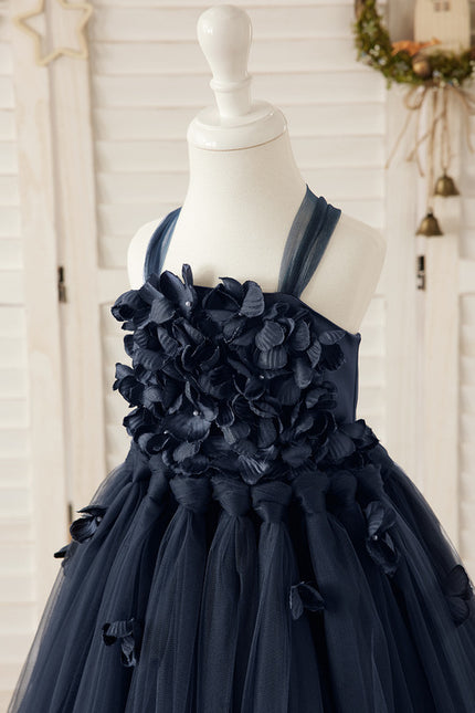 Robe Cérémonie Tulle Marine - gallery 2