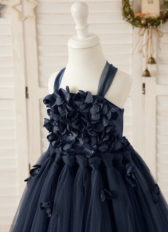 Robe Cérémonie Tulle Marine - gallery 2