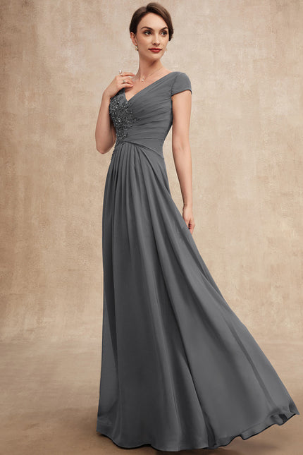 Robe Cérémonie Gris Perle Élégante - gallery 4