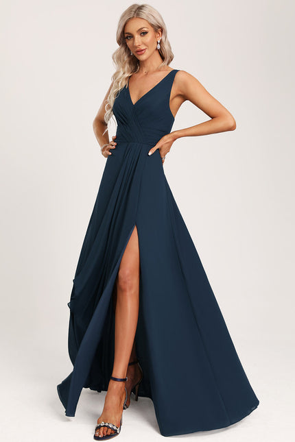 Robe Cérémonie Longue Volants Rose - gallery 1