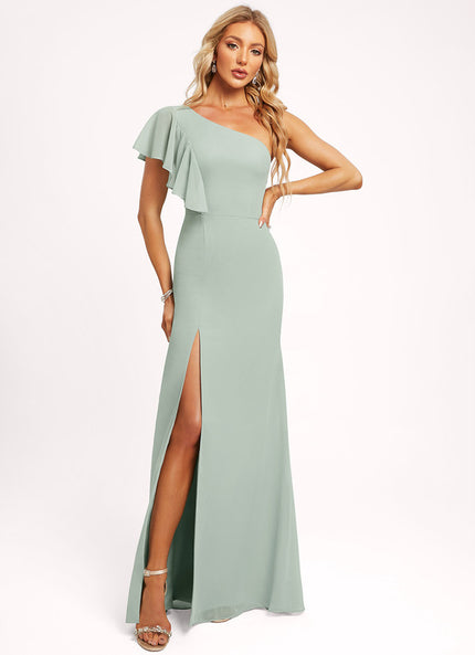 Robe Cérémonie Asymétrique Fluide