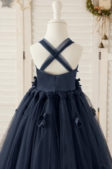Robe Cérémonie Tulle Marine - gallery 4
