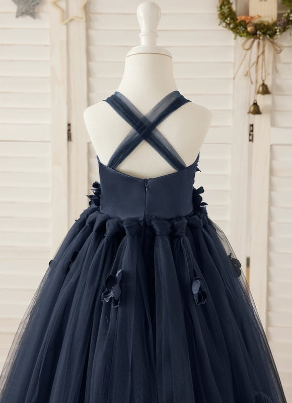 Robe Cérémonie Tulle Marine - gallery 4